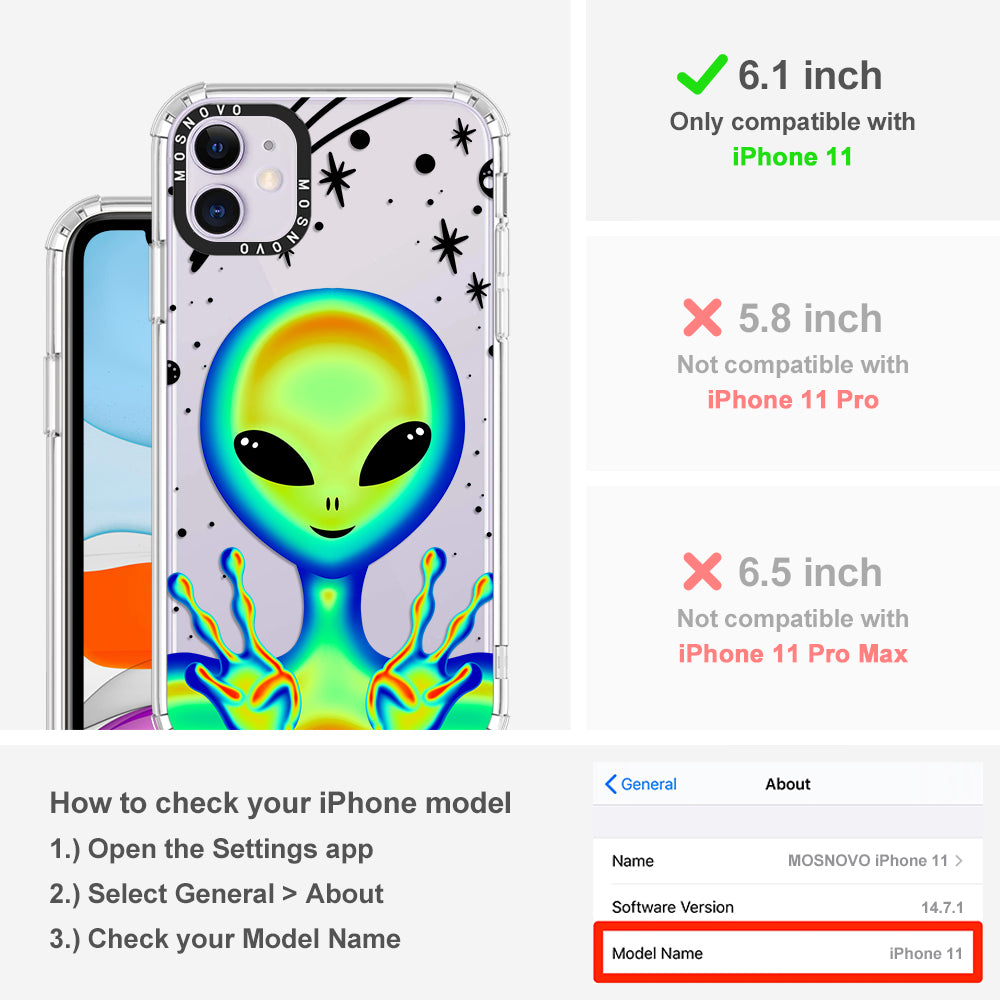 Alien Piece Phone Case - iPhone 11 Case