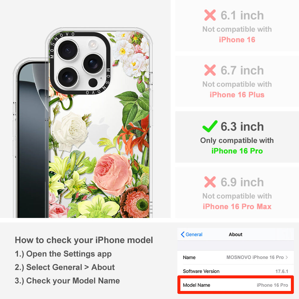 Botanical Garden Phone Case - iPhone 16 Pro Case - MOSNOVO