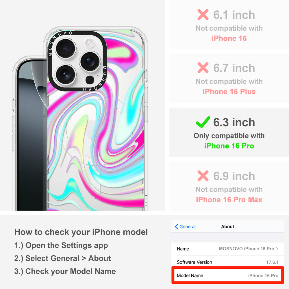 Psychedelic Swirls Phone Case - iPhone 16 Pro Case - MOSNOVO