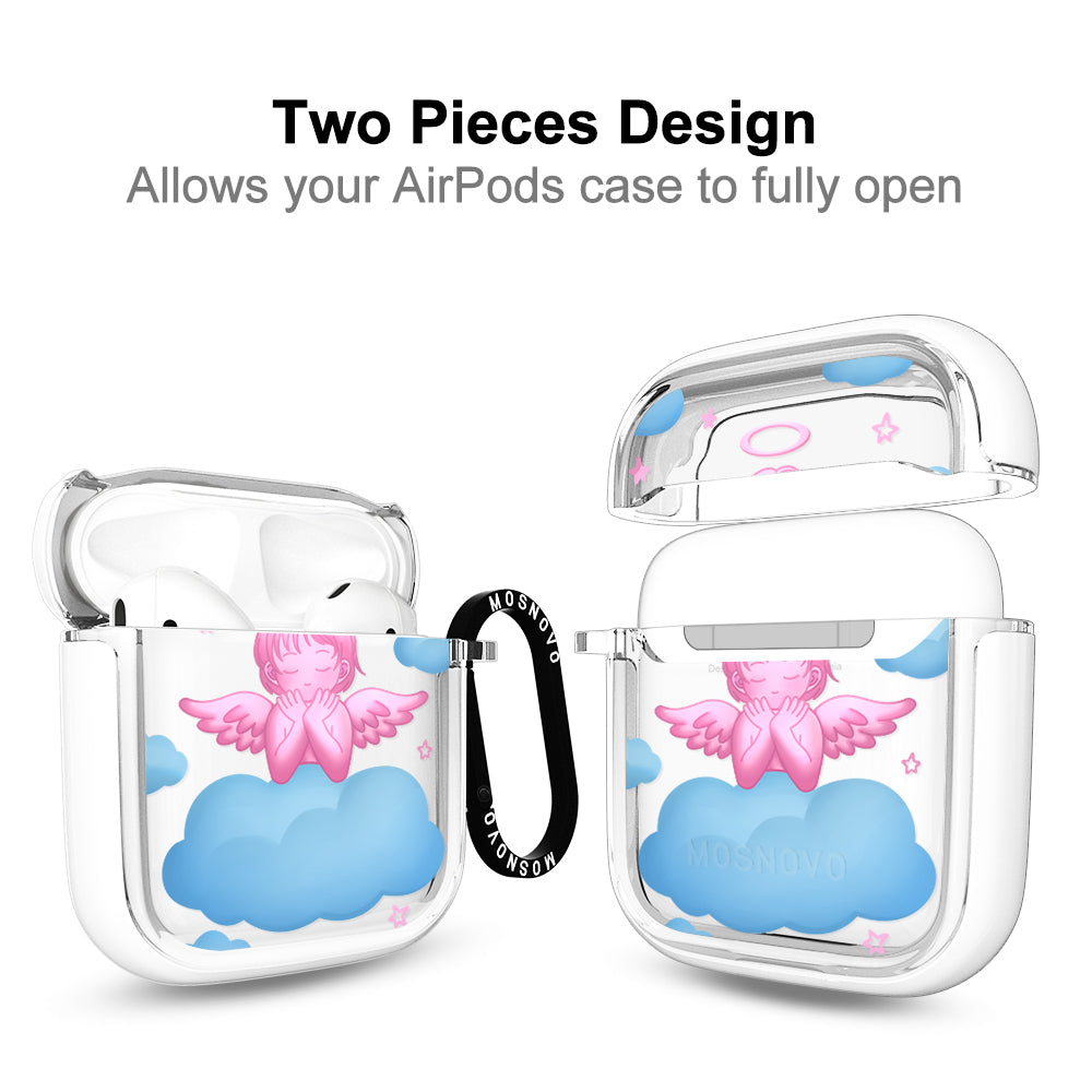 Pink Serenity Angel AirPods 1/2 Case