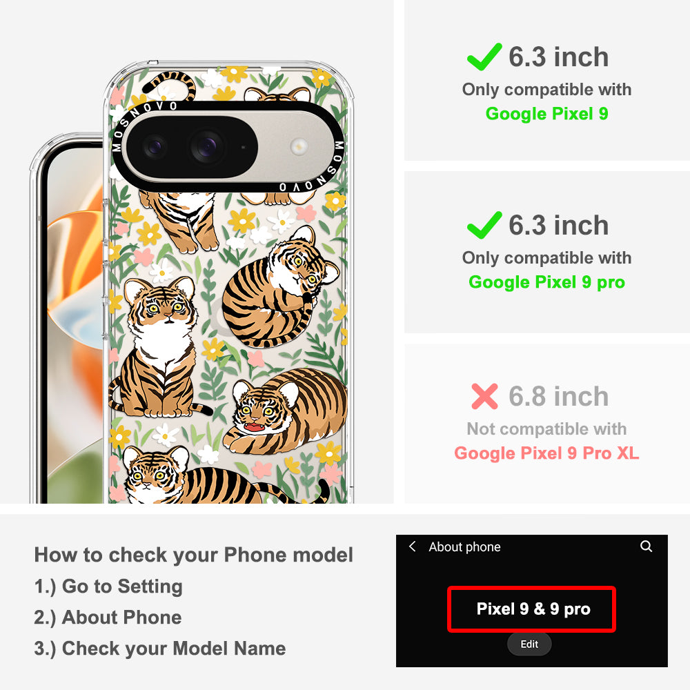 Cute Tiger Phone Case - Google Pixel 9 Case