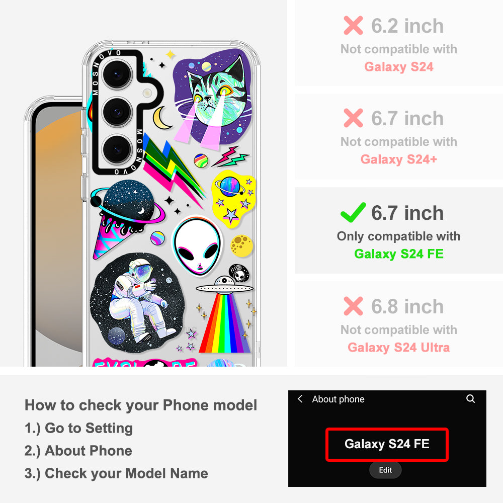 Sci-Fi Stickers Phone Case - Samsung Galaxy S24 FE Case - MOSNOVO