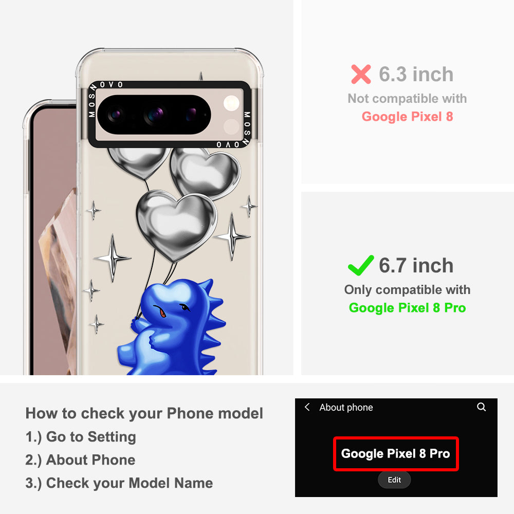 Balloonasaurus Phone Case - Google Pixel 8 Pro Case