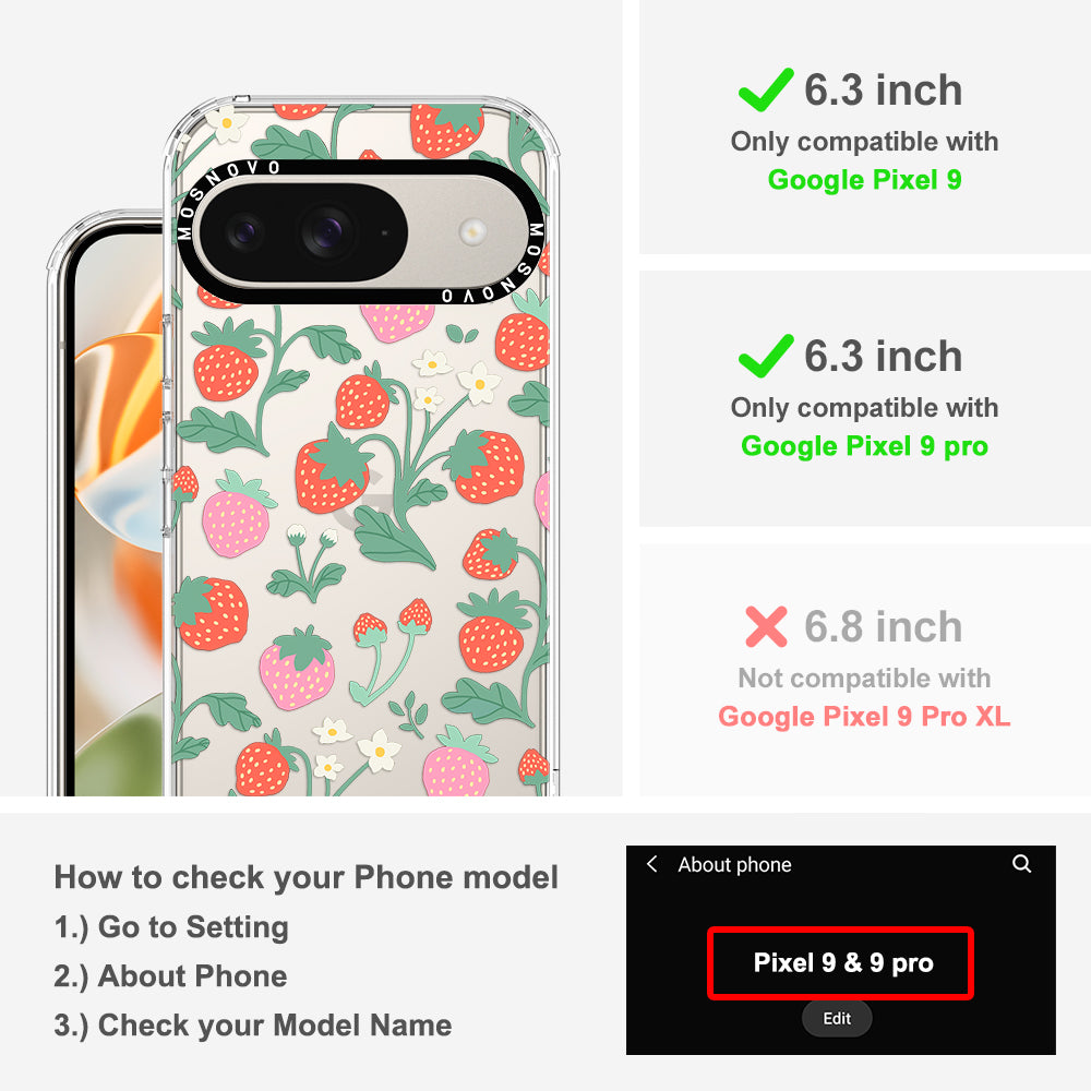 Strawberry Garden Phone Case - Google Pixel 9 Pro Case