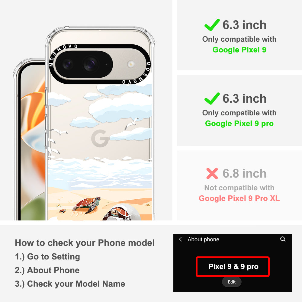 Baby Sea Turtle Phone Case - Google Pixel 9 Pro Case