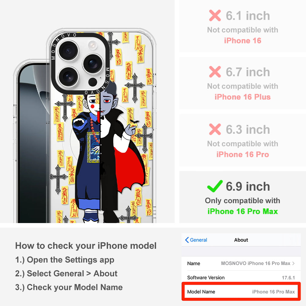 Vampire Vs Jiangshi Phone Case - iPhone 16 Pro Max Case - MOSNOVO