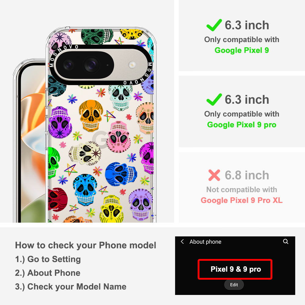 Sugar Skull Phone Case - Google Pixel 9 Case