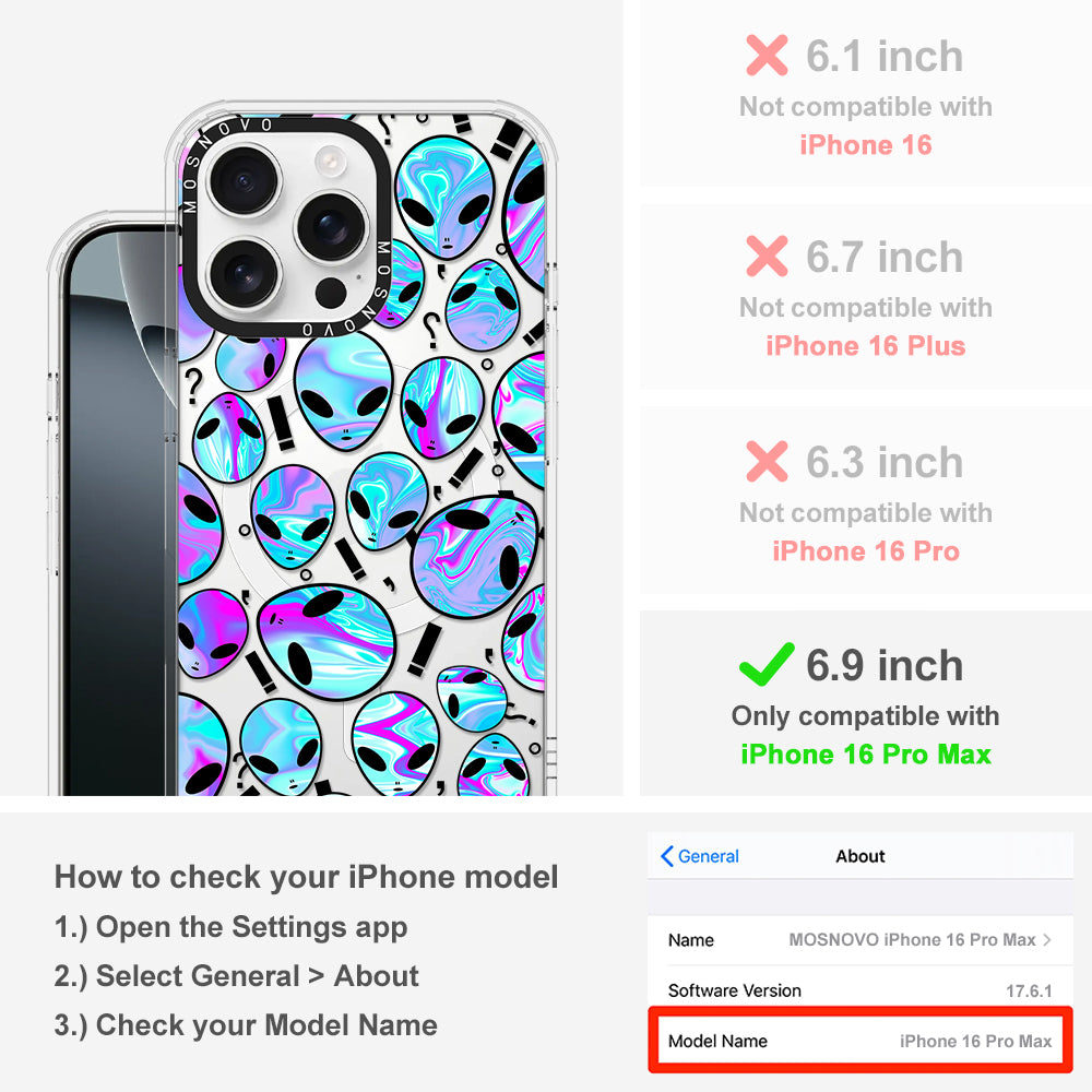 Alien Phone Case - iPhone 16 Pro Max Case - MOSNOVO