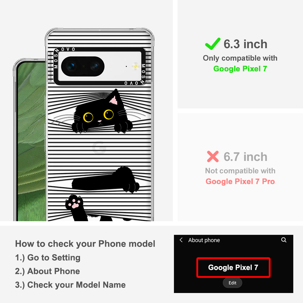 Hidden Black Cat Phone Case - Google Pixel 7 Case