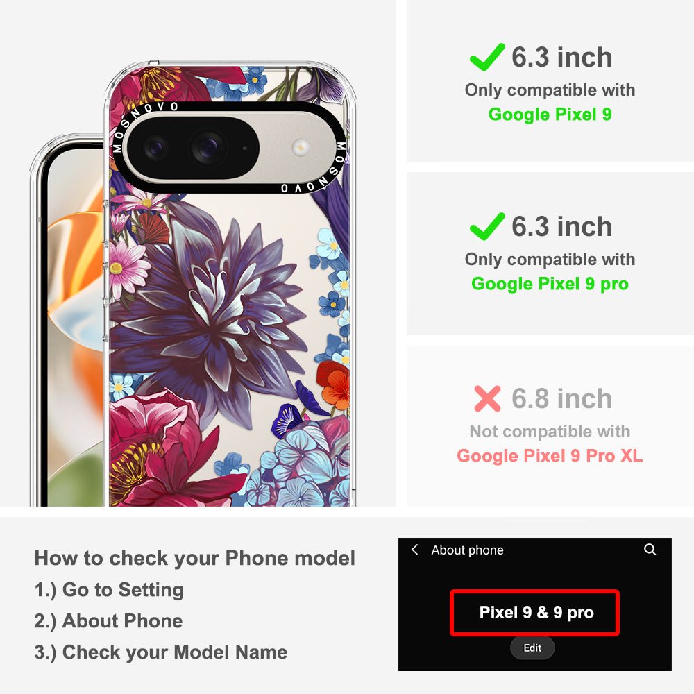 Lilac Floral Phone Case - Google Pixel 9 Case