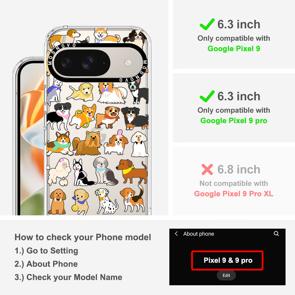 Cute Dogs Phone Case - Google Pixel 9 Pro Case