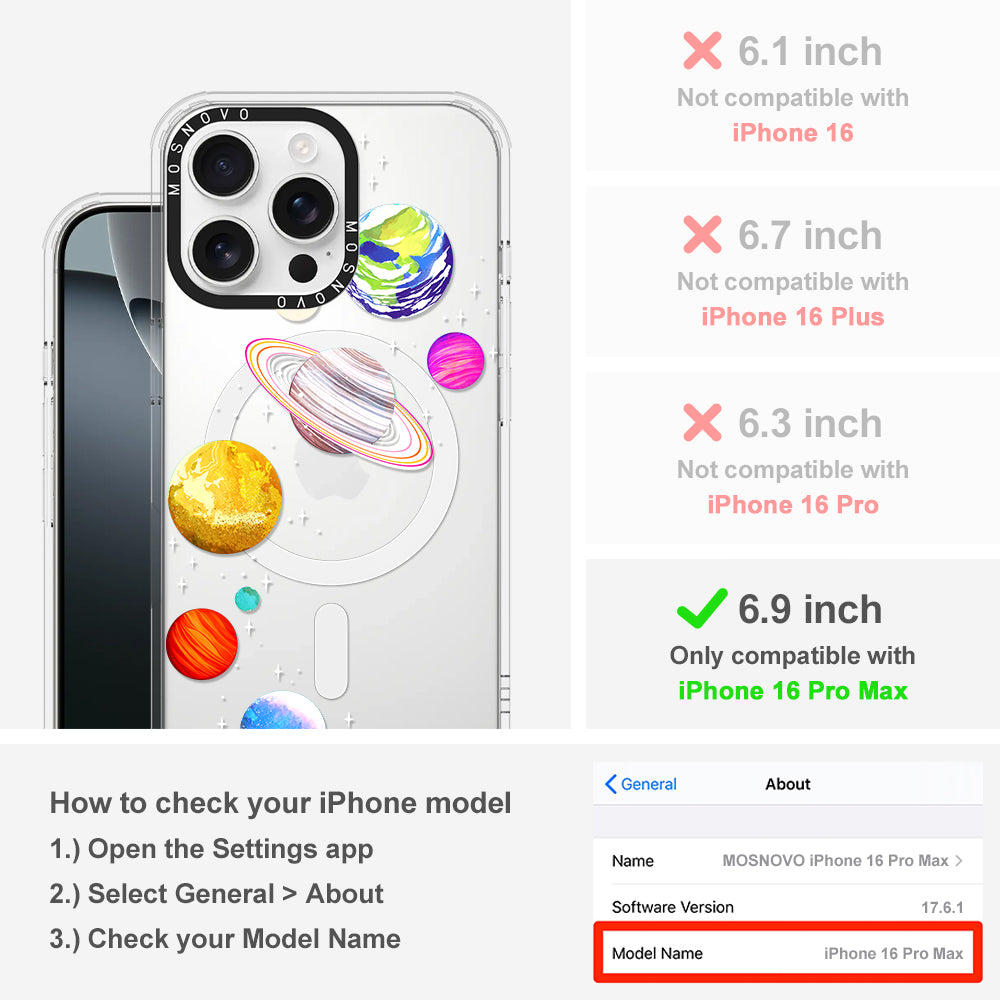 The Planet Phone Case - iPhone 16 Pro Max Case - MOSNOVO