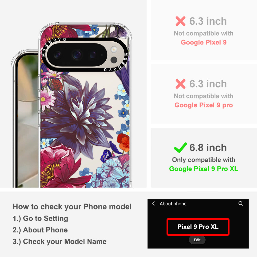 Lilac Floral Phone Case - Google Pixel 9 Pro XL Case