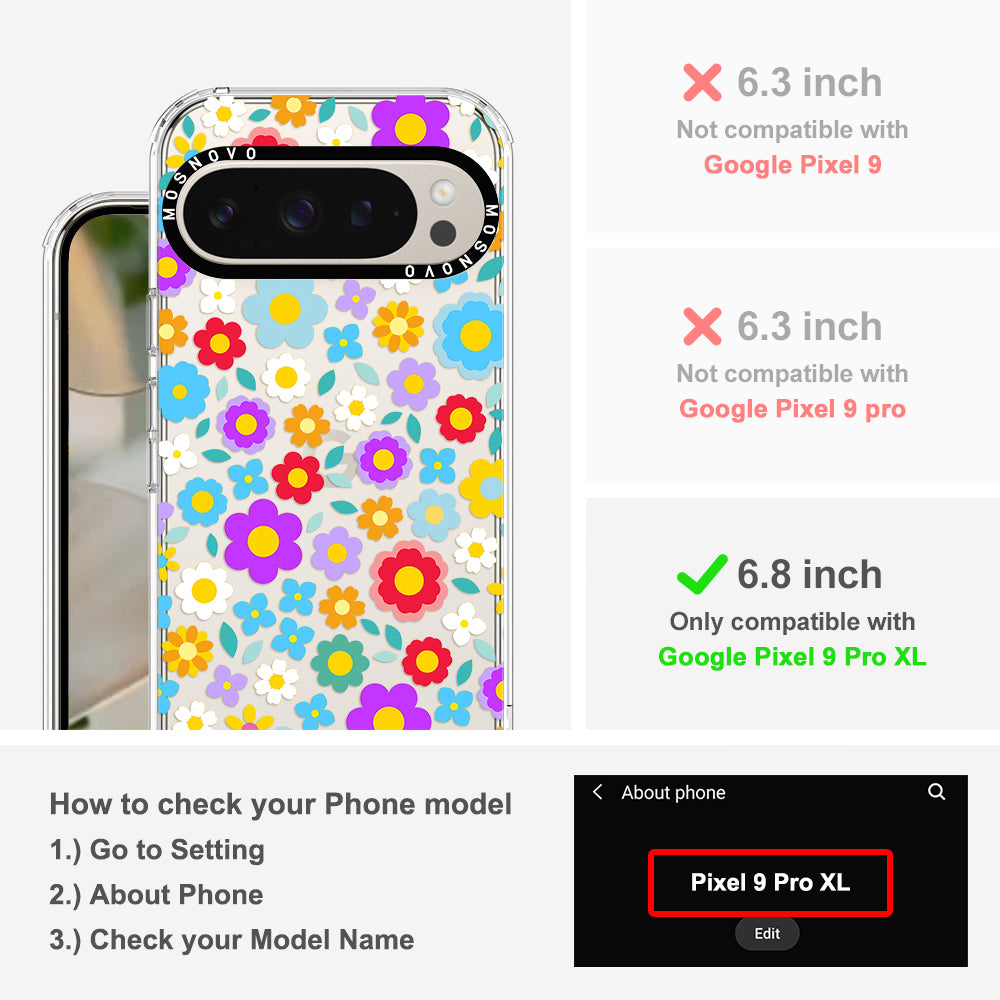 Groovy Floral Phone Case - Google Pixel 9 Pro XL Case