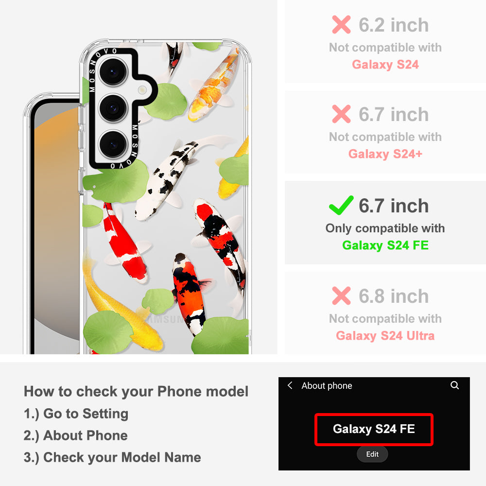 Koi Phone Case - Samsung Galaxy S24 FE Case - MOSNOVO