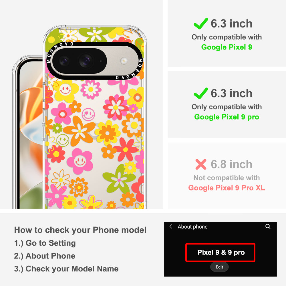 70's Groovy Floral Phone Case - Google Pixel 9 Pro Case