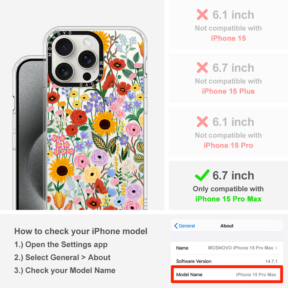 Blossom & Bloom Phone Case - iPhone 15 Pro Max Case