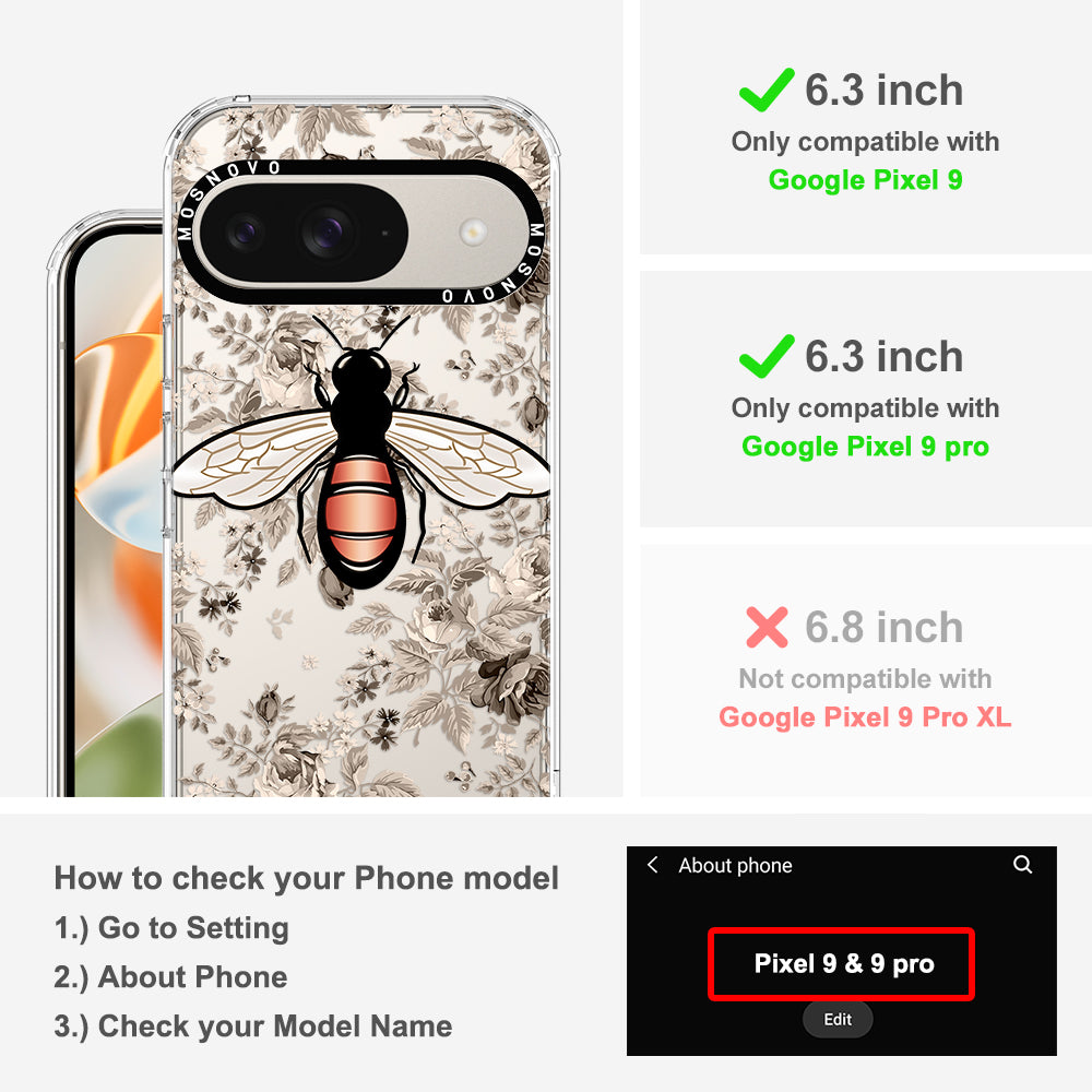 Vintage Bee Phone Case - Google Pixel 9 Pro Case