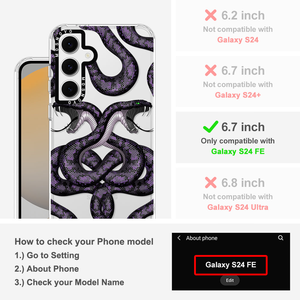 Mystery Snake Phone Case - Samsung Galaxy S24 FE Case - MOSNOVO