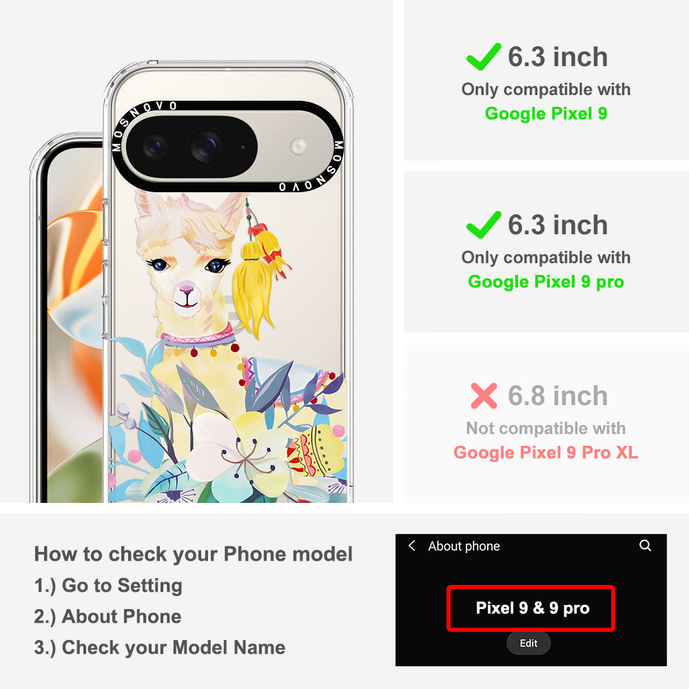 Boho Llama Phone Case - Google Pixel 9 Pro Case