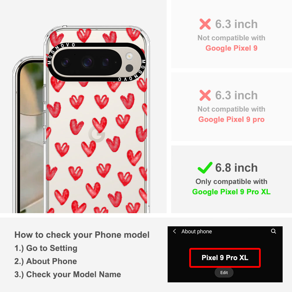 Cute Little Heart Phone Case - Google Pixel 9 Pro XL Case