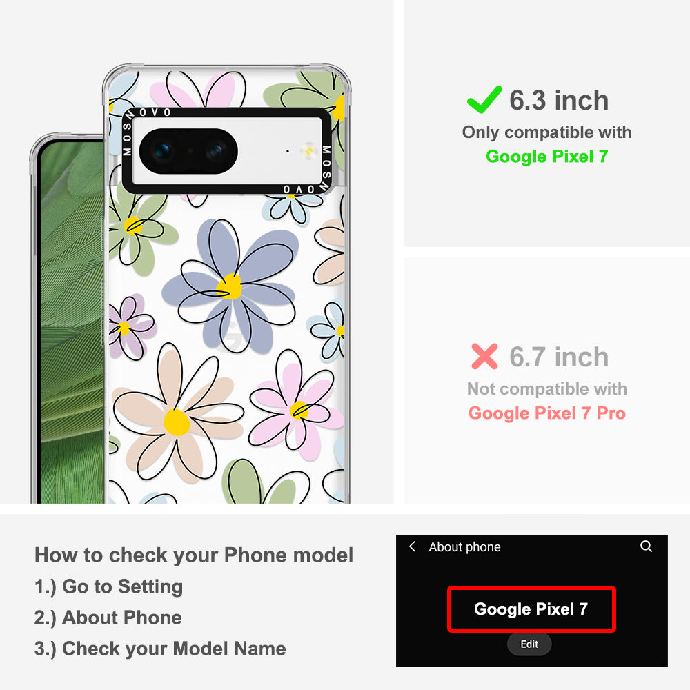 Linear Blooms Phone Case - Google Pixel 7 Case