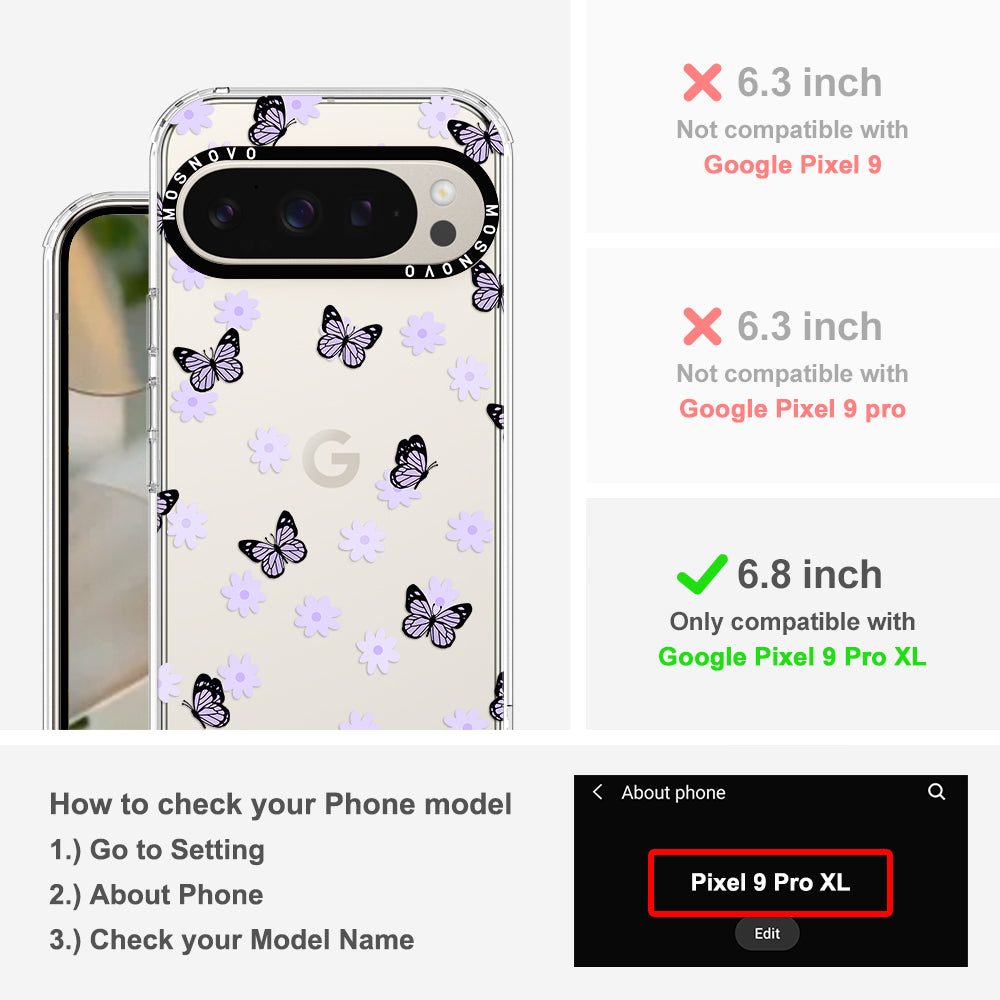 Lilac Butterfly Phone Case - Google Pixel 9 Pro XL Case