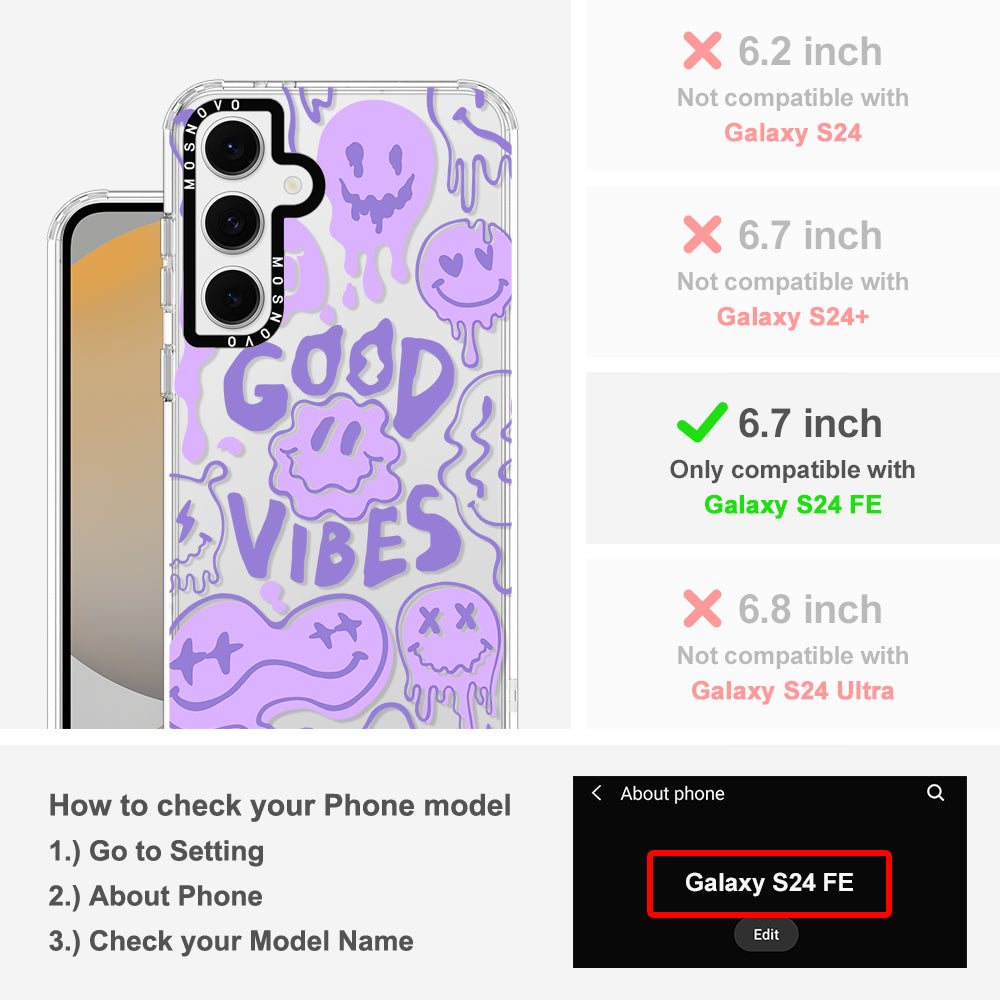 Good Vibes Phone Case - Samsung Galaxy S24 FE Case - MOSNOVO