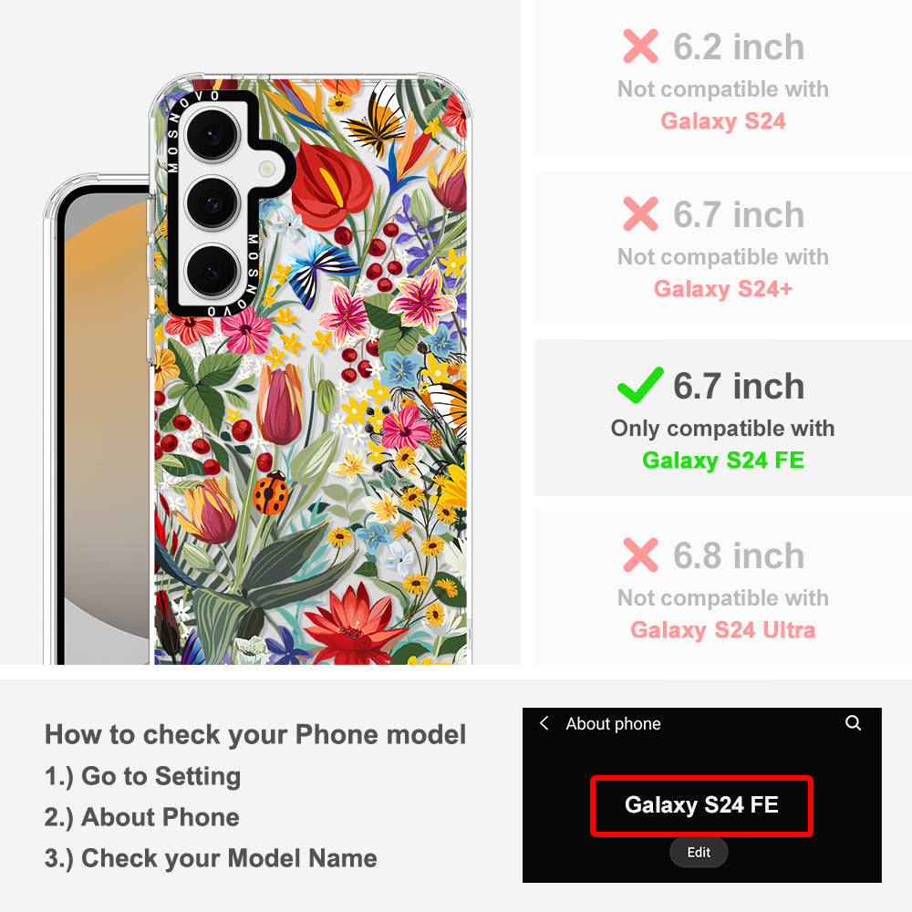 In The Garden Phone Case - Samsung Galaxy S24 FE Case - MOSNOVO