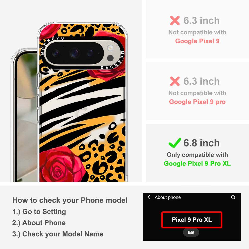 Wild Floral Leopard Phone Case - Google Pixel 9 Pro XL Case