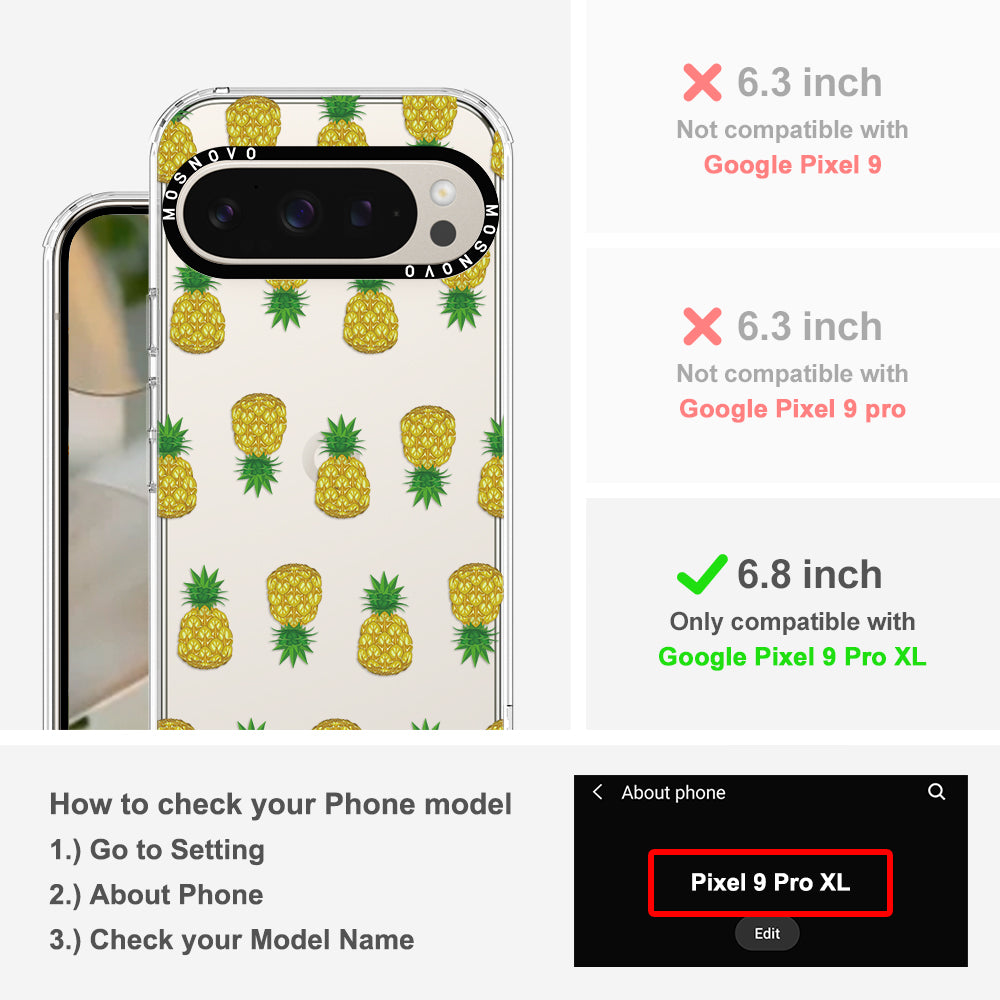 Cute Hawaiian Pineapple Phone Case - Google Pixel 9 Pro XL Case