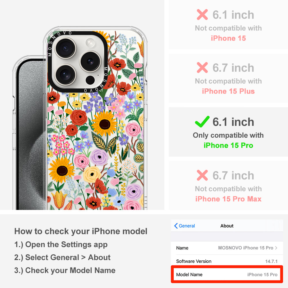 Blossom & Bloom Phone Case - iPhone 15 Pro Case