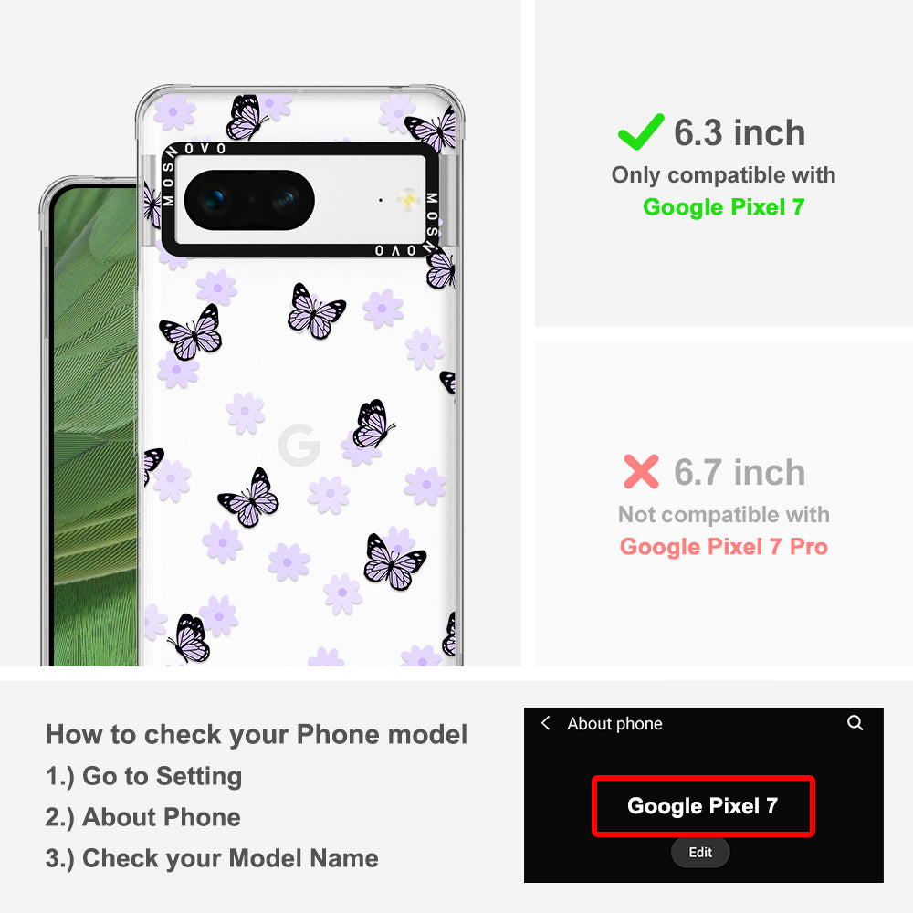 Lilac Butterfly Phone Case - Google Pixel 7 Case