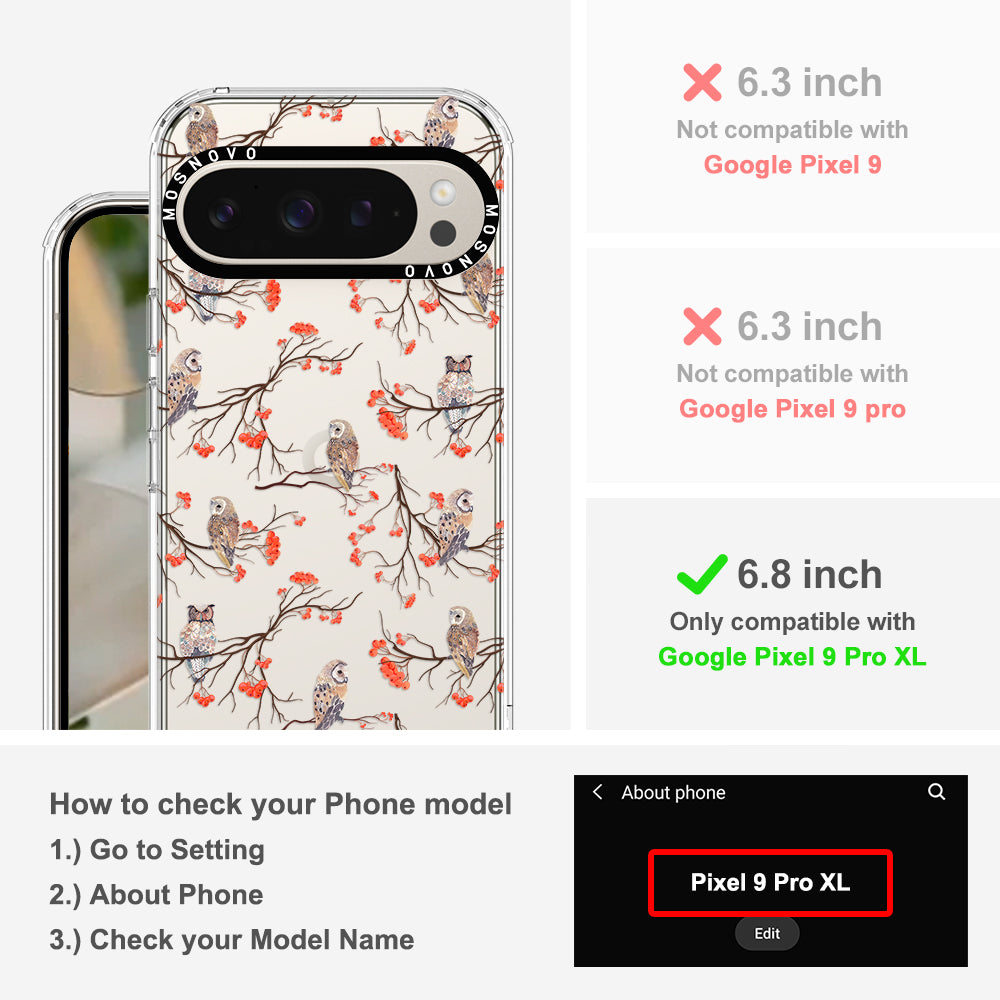 Owl Phone Case - Google Pixel 9 Pro XL Case