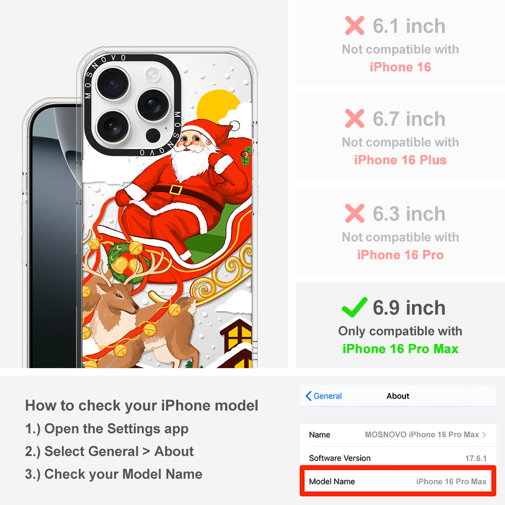 Santa Claus Phone Case - iPhone 16 Pro Max Case - MOSNOVO