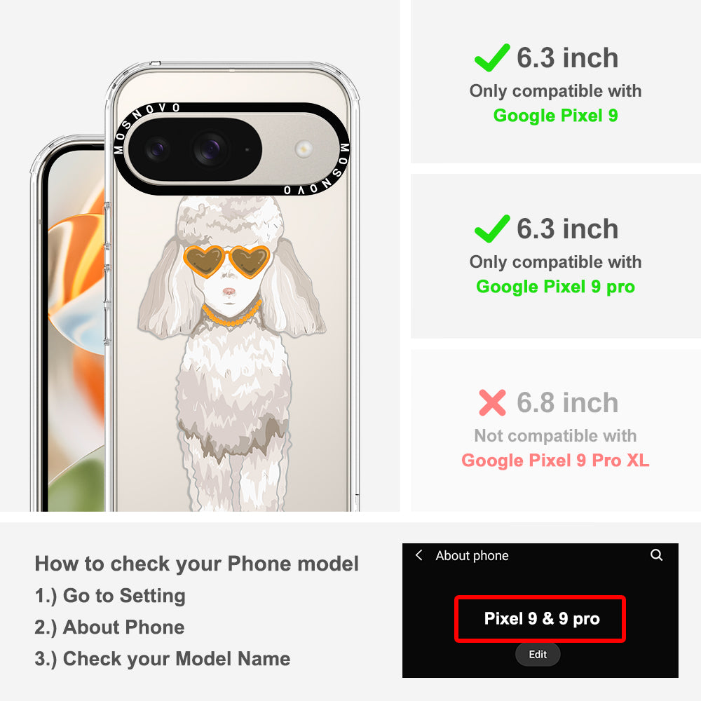 Elegant Poodle Phone Case - Google Pixel 9 Case