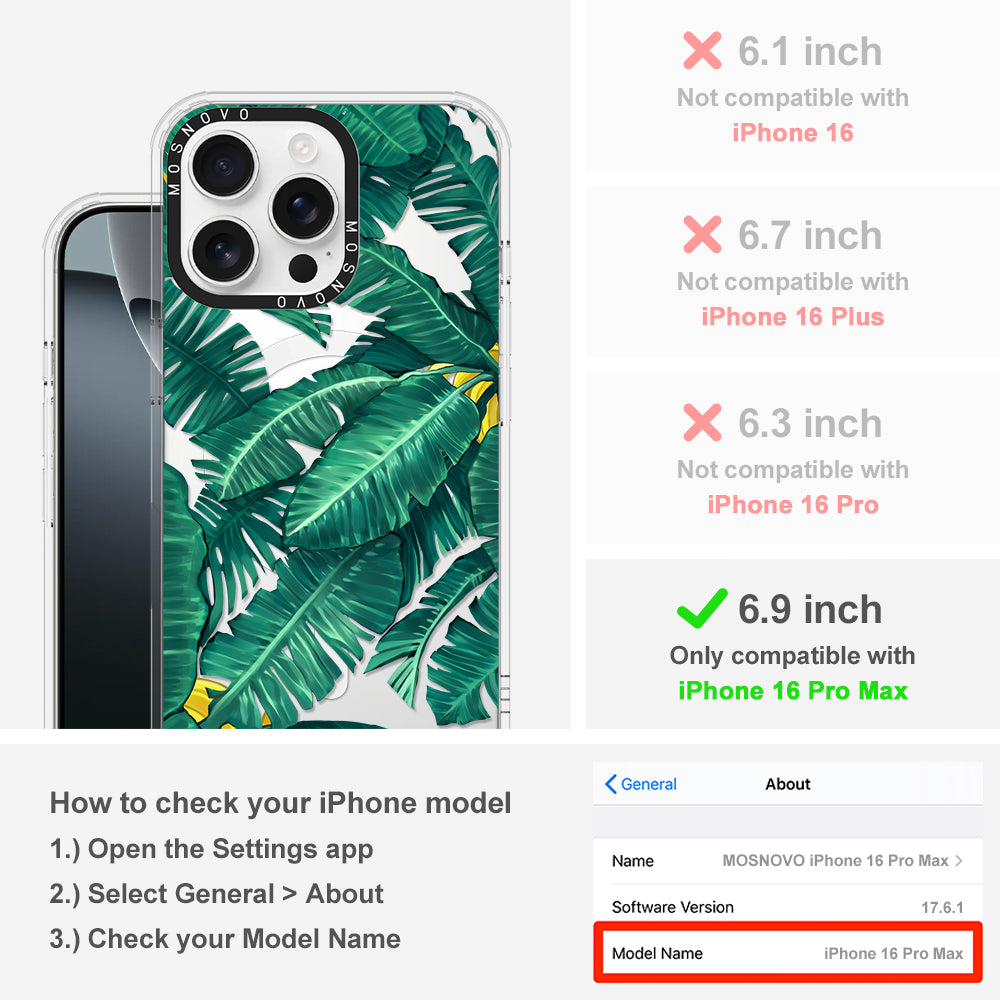 Banana Tree Phone Case - iPhone 16 Pro Max Case - MOSNOVO