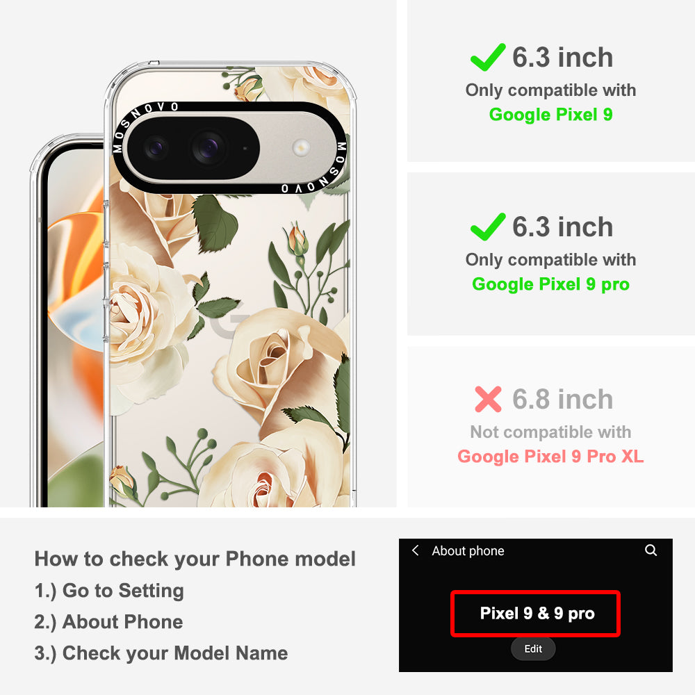 Champagne Rose Phone Case - Google Pixel 9 Case