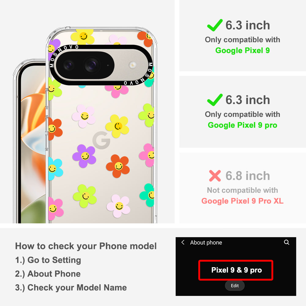 Smile Floral Phone Case - Google Pixel 9 Pro Case