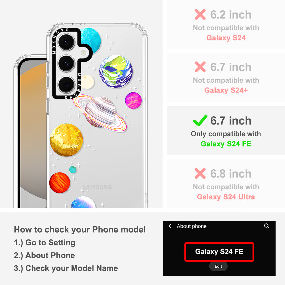 The Planet Phone Case - Samsung Galaxy S24 FE Case - MOSNOVO