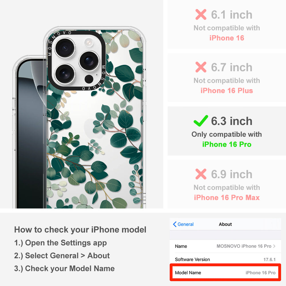 Eucalyptus Phone Case - iPhone 16 Pro Case - MOSNOVO