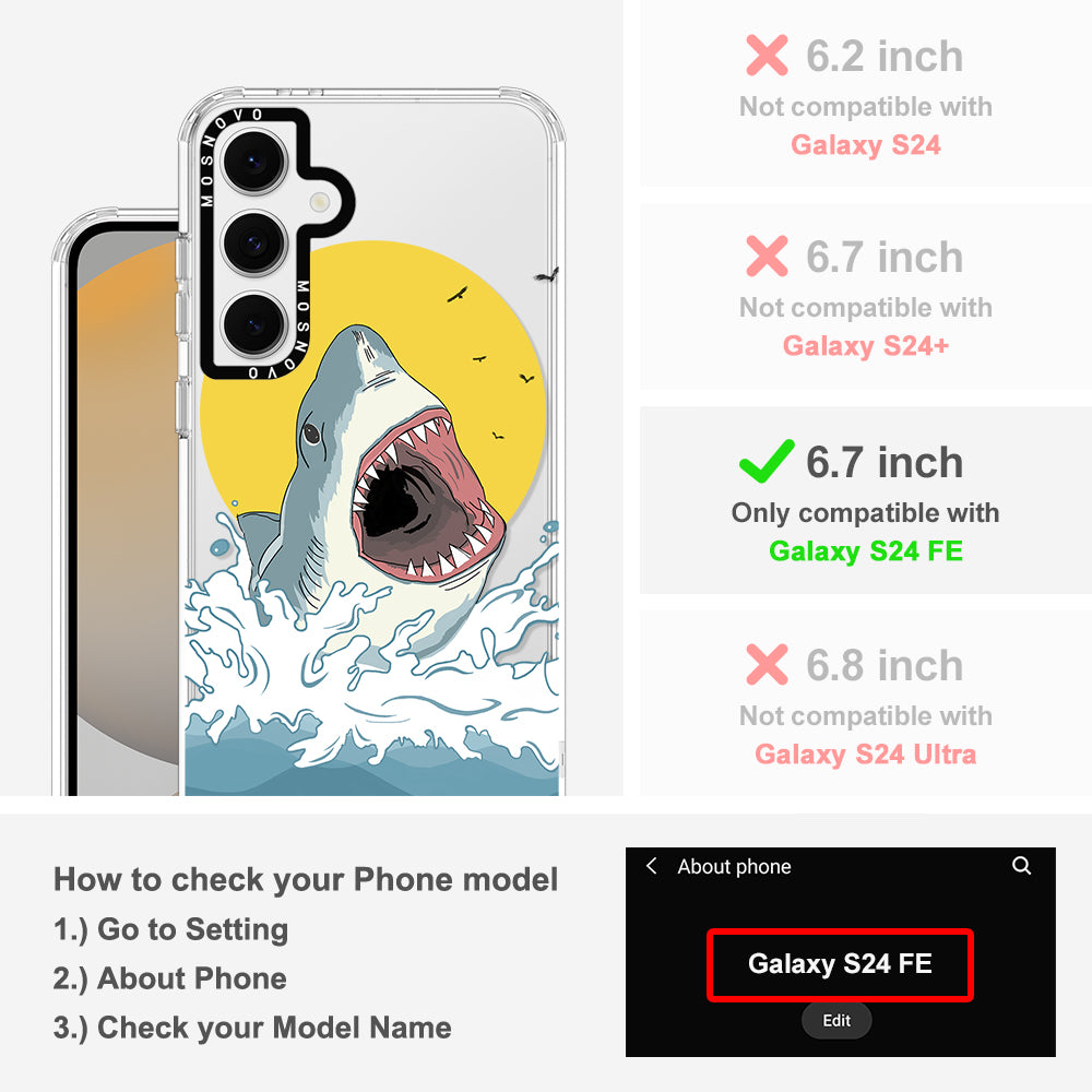 Shark Phone Case - Samsung Galaxy S24 FE Case - MOSNOVO