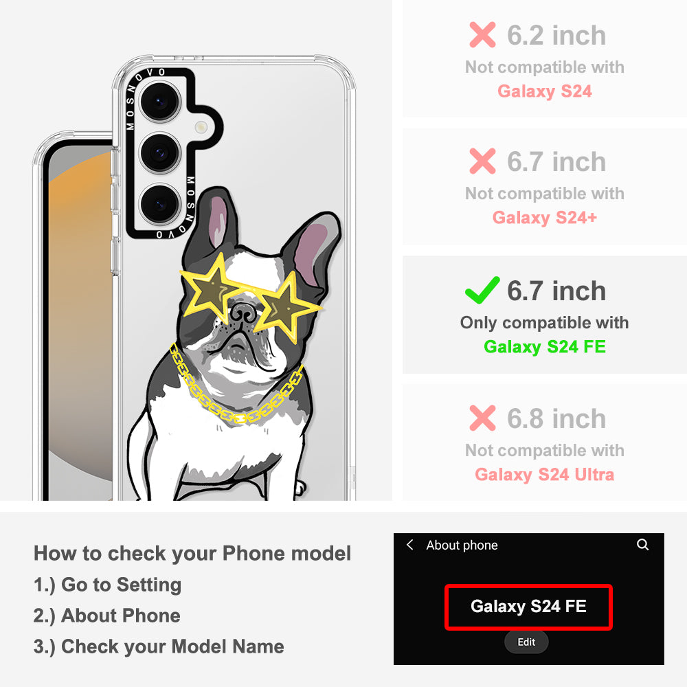 Cool French Bulldog Phone Case - Samsung Galaxy S24 FE Case - MOSNOVO