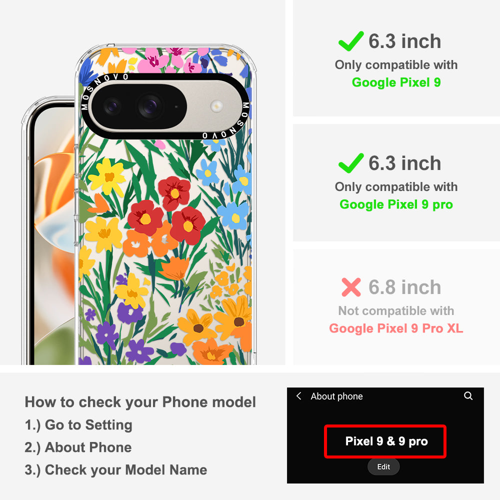 Spring Botanical Flower Phone Case - Google Pixel 9 Pro Case