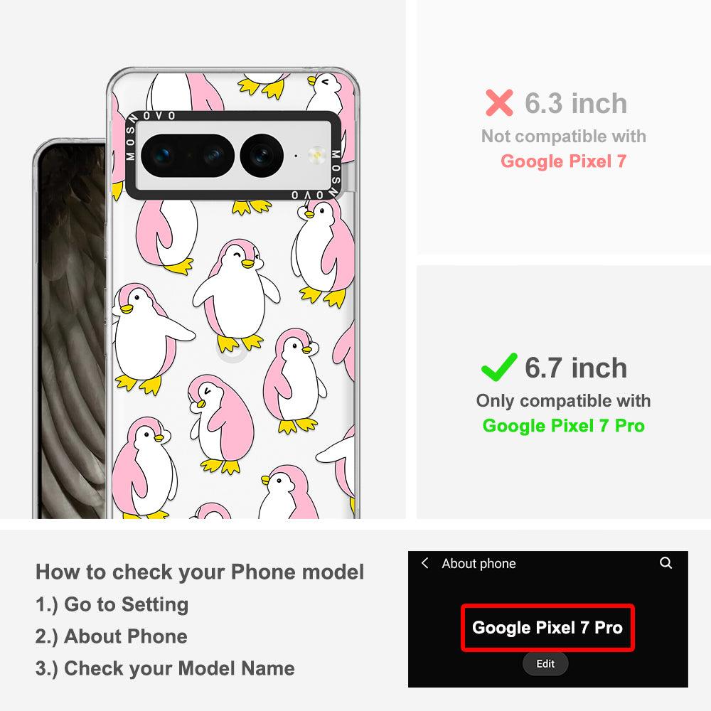 Pink Penguins Phone Case - Google Pixel 7 Pro Case