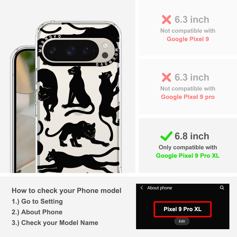 Black Panther Phone Case - Google Pixel 9 Pro XL Case