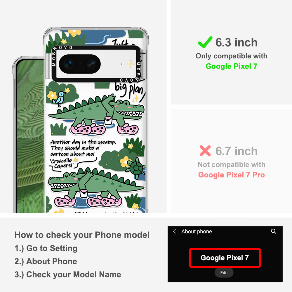 Croc with Big Plan Phone Case - Google Pixel 7 Case