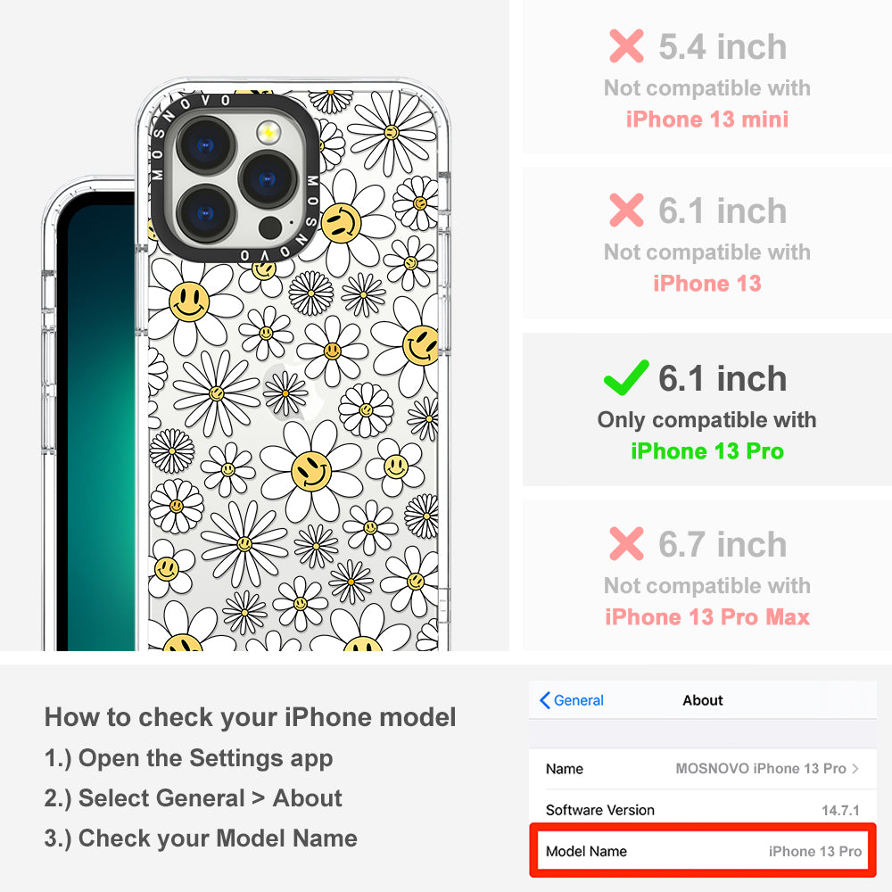 Happy Daisy Blooms Phone Case - iPhone 13 Pro Case