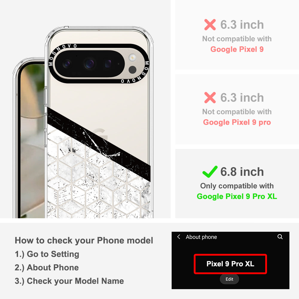 Marble Block Art Phone Case - Google Pixel 9 Pro XL Case