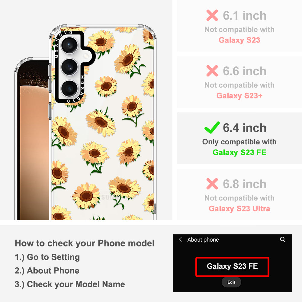 Sunflowers Phone Case - Samsung Galaxy S23 FE Case